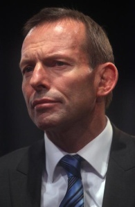 Australian Prime Minister Tony Abbott, who, unlike his conservative counterparts in the UK (David Cameron) and NZ (John Keys), strongly opposes marriage equality.